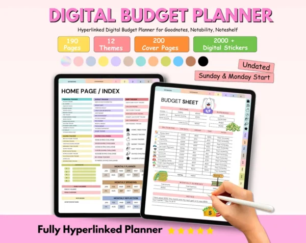 All-in-One 2025-2027 Digital Planner, Interactive Daily, Weekly, Monthly, Goodnotes & Google Calendar Sync - Image 12