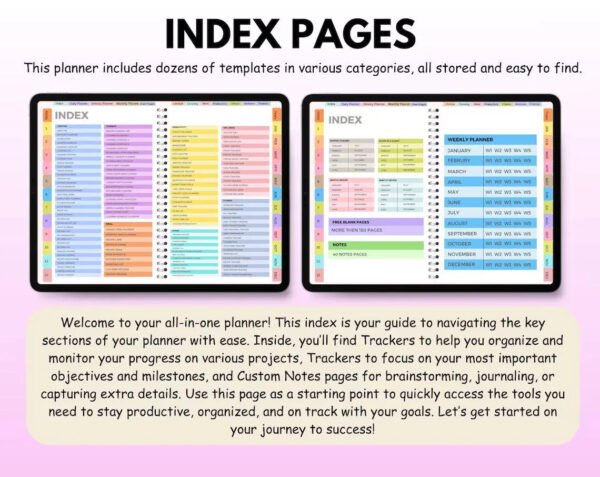 All-in-One 2025-2027 Digital Planner, Interactive Daily, Weekly, Monthly - Image 8